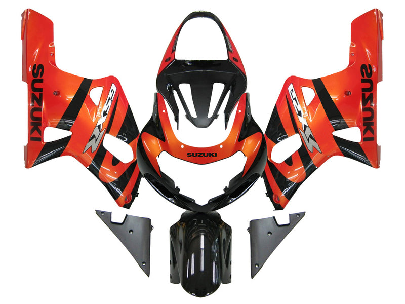 Für GSXR600 2001–2003 Karosserieverkleidung, rotes ABS-Spritzguss-Kunststoff-Set, generisch