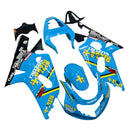 Carenados 2001-2003 Suzuki GSXR 750 Azul Negro Rizla Racing Genérico