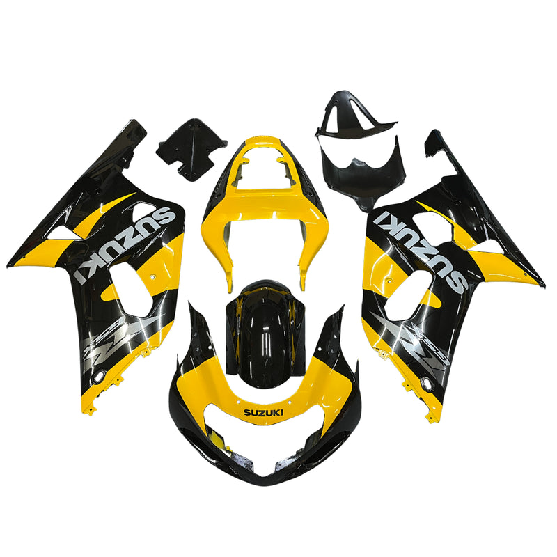 Für GSXR750 2000–2003 Karosserieverkleidung, gelbes ABS-Spritzguss-Kunststoff-Set, generisch