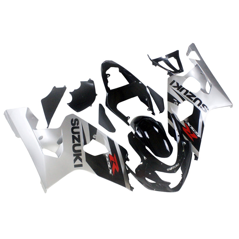 Fairings 2004-2005 Suzuki GSXR 600 750 Black Silver GSXR Generic