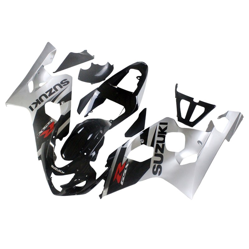 Fairings 2004-2005 Suzuki GSXR 600 750 Black Silver GSXR Racing Generic