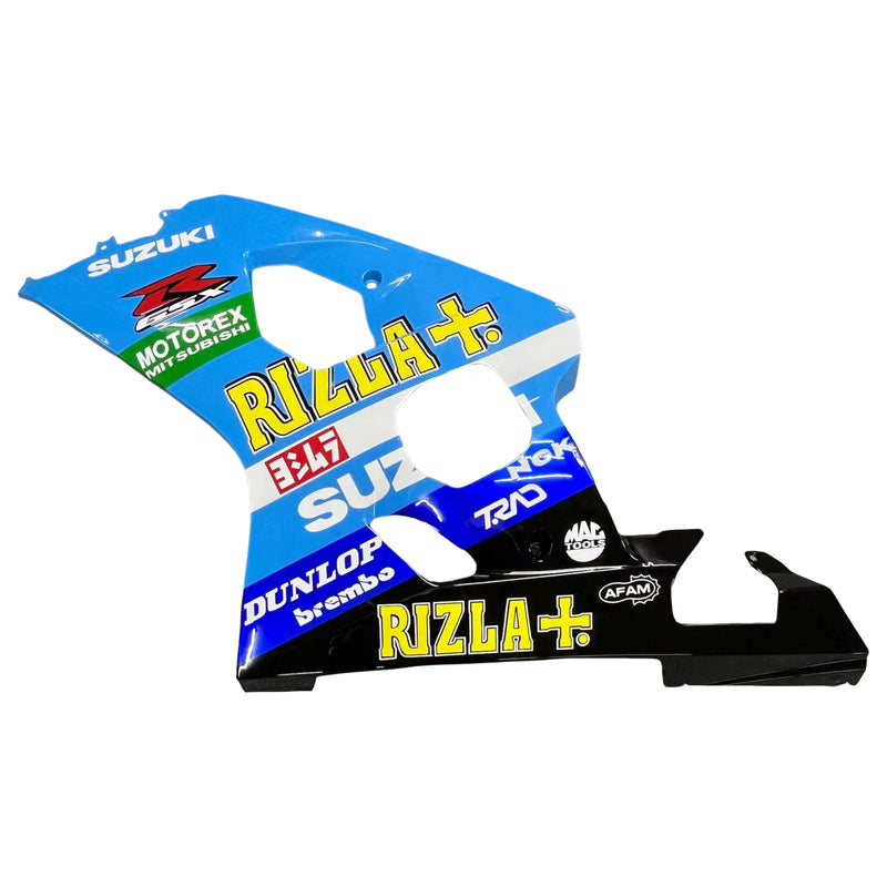 Dla GSXR 600/750 2004-2005 Panel nadwozia Niebieski Rizla ABS Zestaw do formowania wtryskowego z tworzywa sztucznego Generic