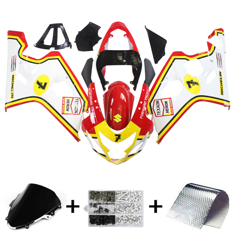 Suzuki GSXR 600/750 2004-2005 Verkleidungsset Karosserie Kunststoff ABS