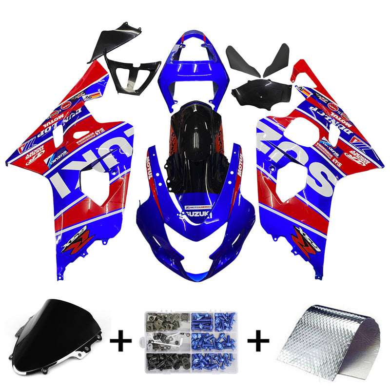 Conjunto de carenagem Suzuki GSXR 600/750 2004-2005 corpo plástico ABS