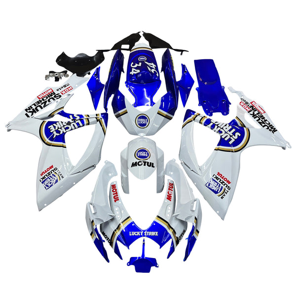 Valaisimet 2006-2007 Suzuki GSXR 600 750 Valkoinen Sininen Lucky Strike Racing Generic