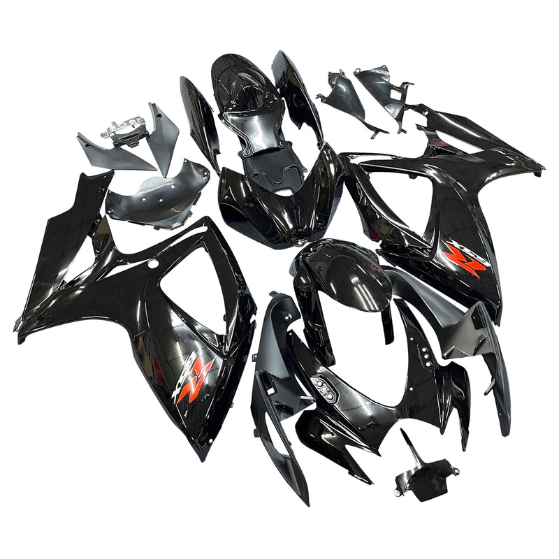 Suzuki GSXR 600 750 2006-2007 06 07 Black Generic Fairing Kit