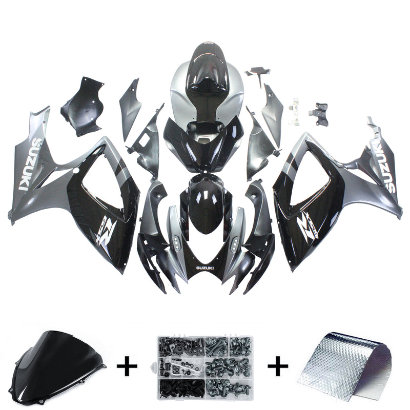 2006-2007 K6 Suzuki GSXR 600/750 kit de carenado de inyección cuerpo plástico