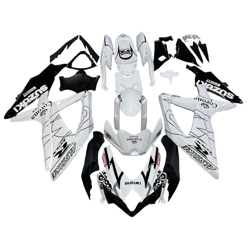 Fairings 2008-2010 Suzuki GSXR 600 750 White Alstare Corona Generic