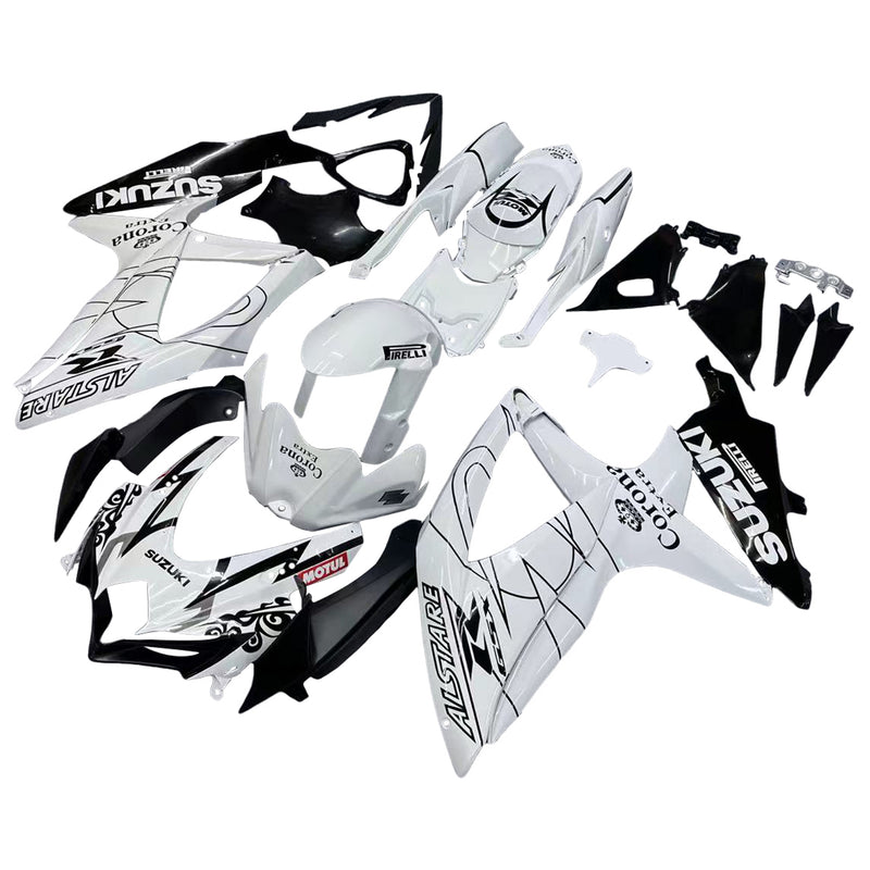 Owiewki 2008-2010 Suzuki GSXR 600 750 White Alstare Corona Generic