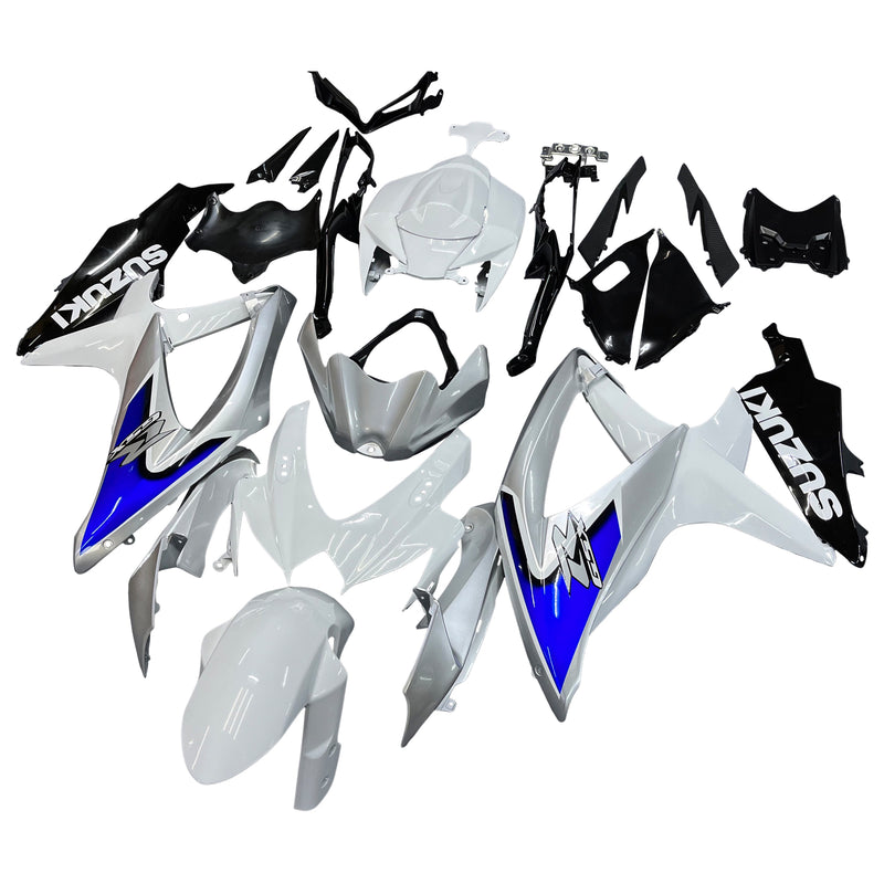 Fairings 2008-2010 Suzuki GSXR 600 750 Silver White GSXR Generic