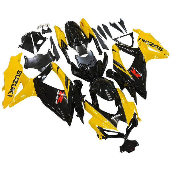 Fairings 2008-20 10Suzuki GSXR 600 750 Black & Yellow GSXR Generic