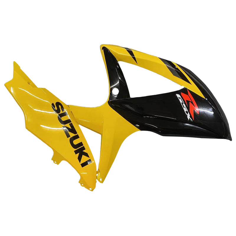 Carenados 2008-20 10Suzuki GSXR 600 750 Negro y Amarillo GSXR Genérico