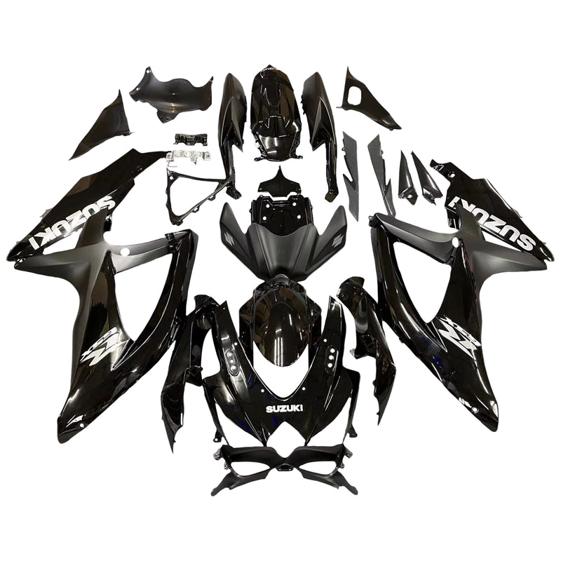 Fairings 2008-2010 Suzuki GSXR 600 750 All Black Suzuki Racing Generic