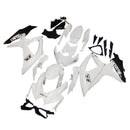 Fairings 2008-2010 Suzuki GSXR 600 750 Hvid Sort GSXR Racing Generisk