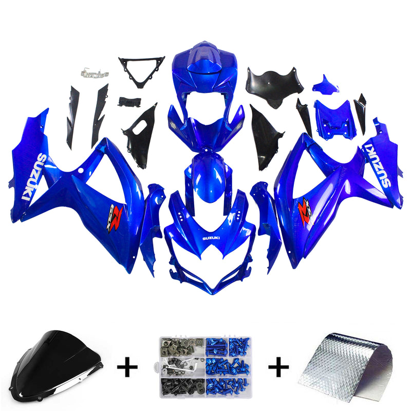 Suzuki GSXR 600/750 2008-2010 kit carenado carrocería plastico ABS K8