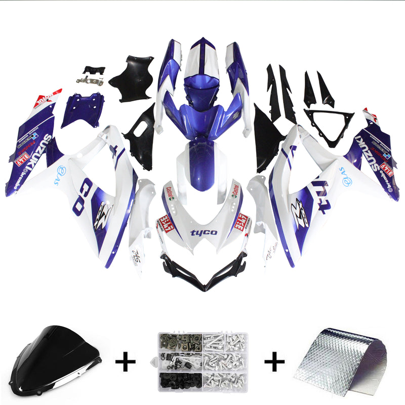 Suzuki GSXR 600/750 2008-2010 kåpa set kropp plast ABS K8