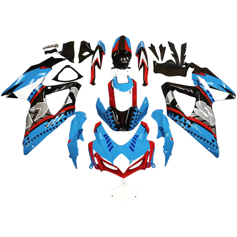 Amotopart Suzuki GSXR 600/750 2008-2010 K8 kåpesett Body Plastic ABS