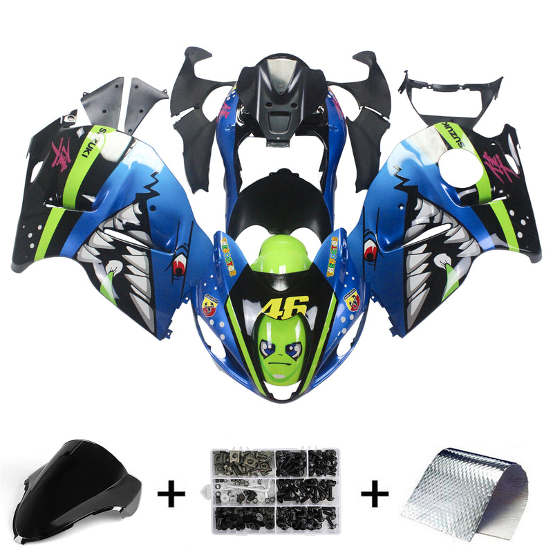 SUZUKI HAYABUSA GSXR1300 1999-2007 KIT DE CARENAGEM CORPO PLÁSTICO ABS