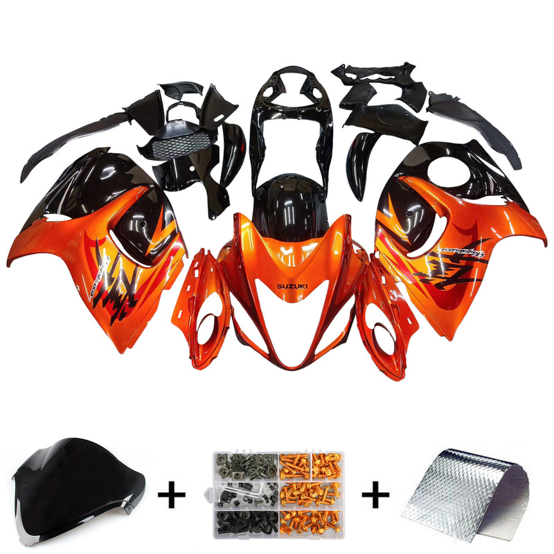 Fairings 2008-2020 Suzuki GSX 1300 Hayabusa Orange Metallic & Black Hayabusa Racing Generic