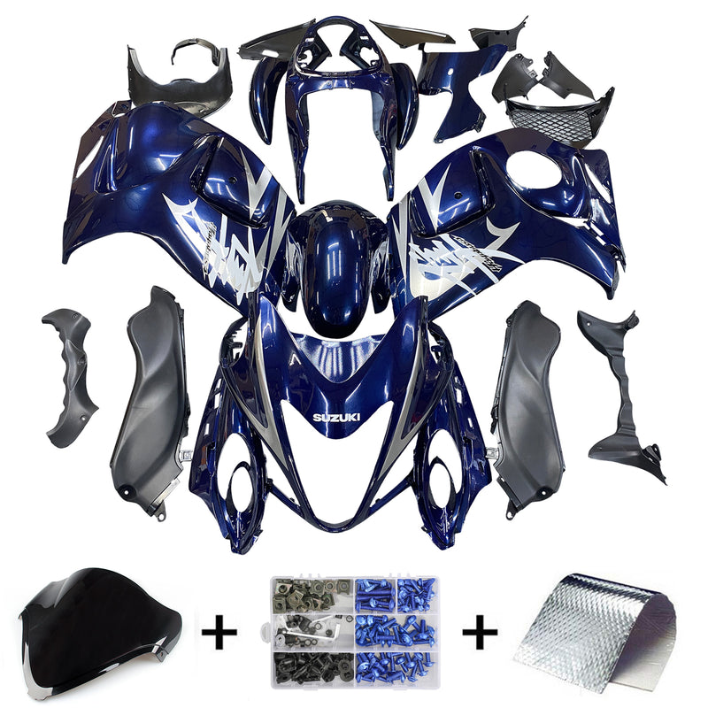 Verkleidungen 2008-2020 Suzuki GSX 1300 Hayabusa Blue Dark Metallic Hayabusa Racing Generic