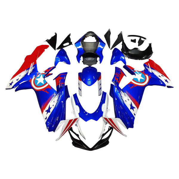 Amotopart Suzuki GSXR 600/750 2011-2023 K11 kåpesett Body Plastic ABS