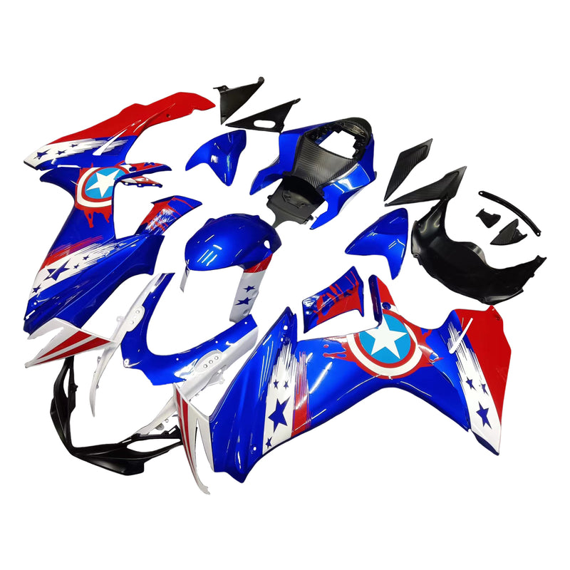 Amotopart Suzuki GSXR 600/750 2011-2023 K11 kåpesett Body Plastic ABS