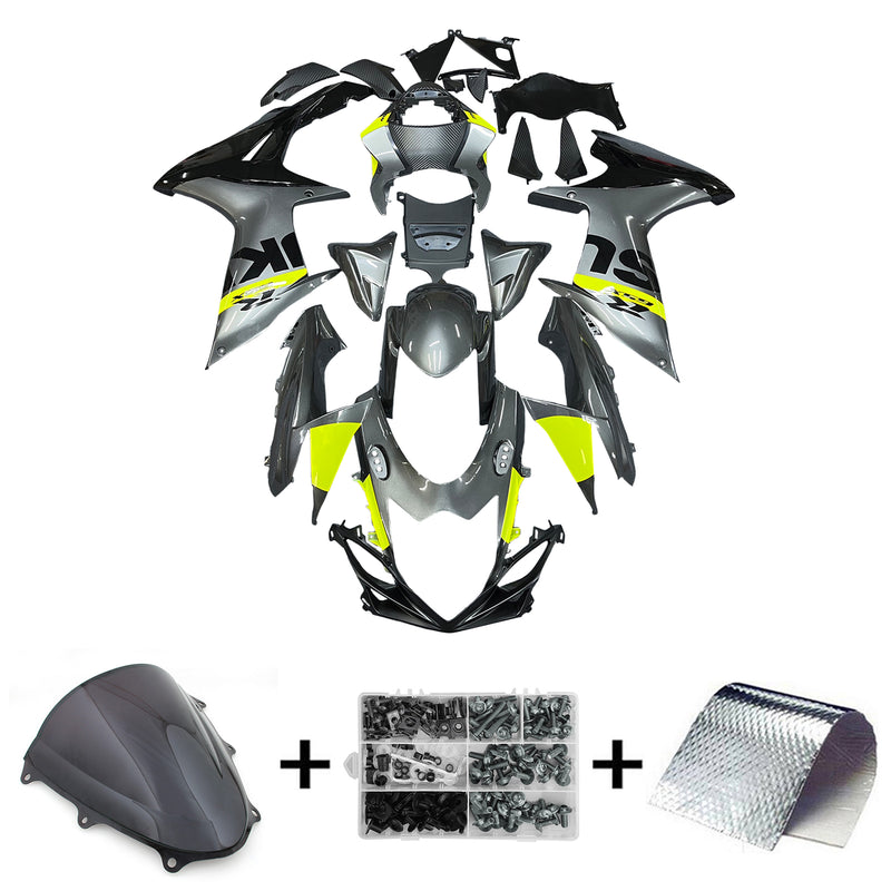 Amotopart Suzuki GSXR 600/750 2011-2023 K11 kåpa Set Body Plast ABS