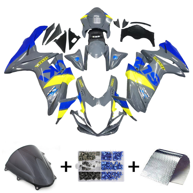 Amotopart Suzuki GSXR 600/750 2011-2023 K11 kåpa Set Body Plast ABS