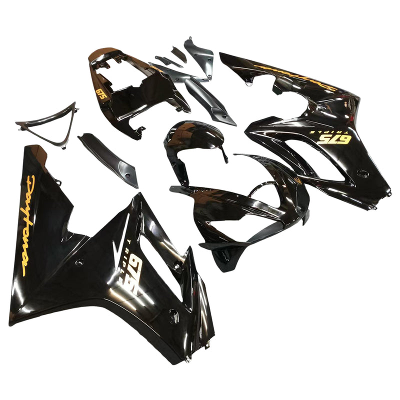 Fairings 2006-2008 Triumph Daytona 675 Black Daytona Racing Generic