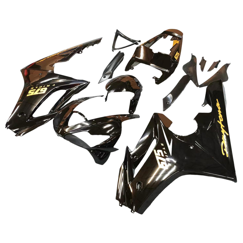 Pasuje do Triumph Daytona 675 2006-2008 Czarny panel nadwozia Formowanie wtryskowe ABS 5