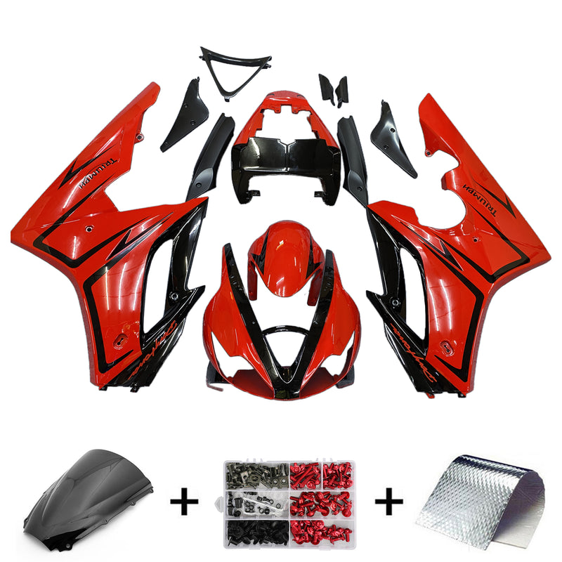 Injection Fairing Kit Bodywork Plast ABS passform för Triumph Daytona 675 2006-2008