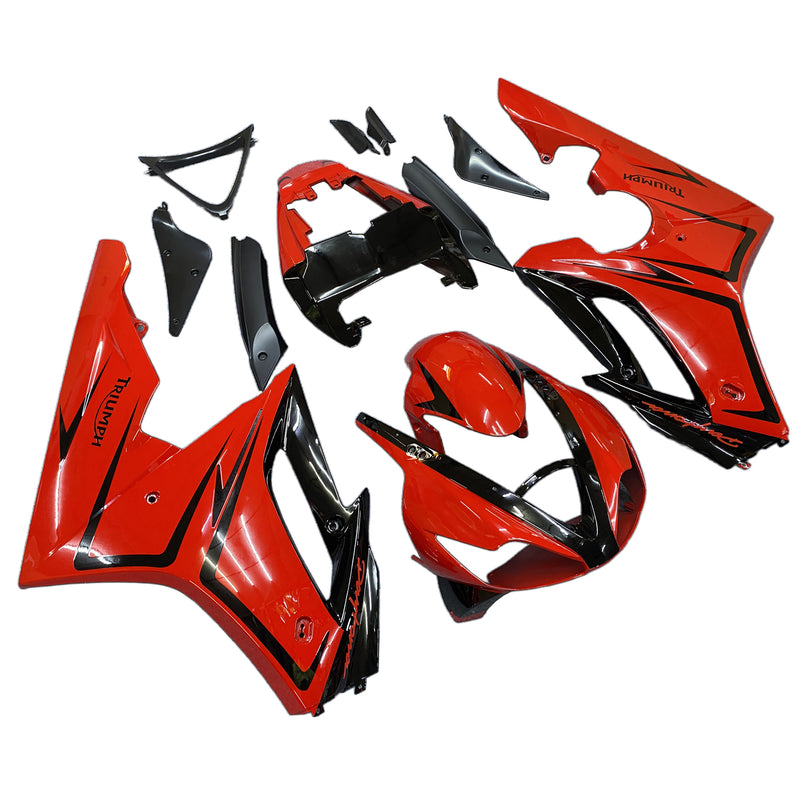 Injection Fairing Kit Bodywork Plast ABS passform för Triumph Daytona 675 2006-2008