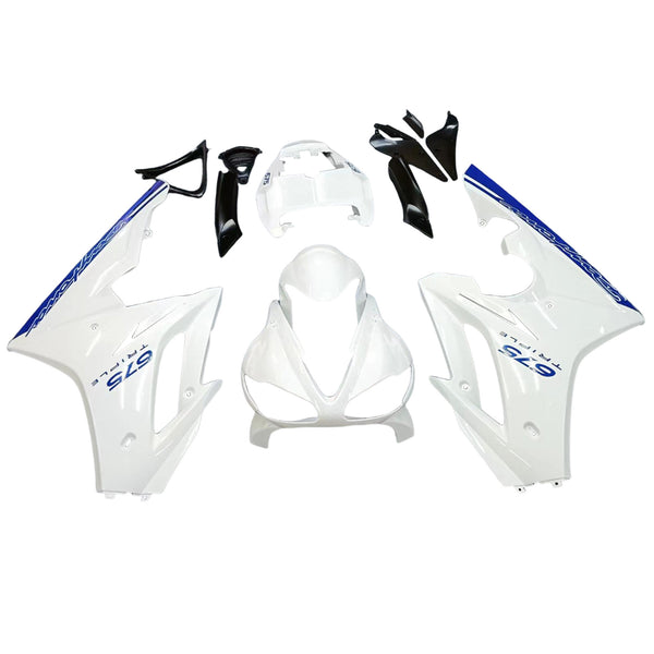 Passer til Triumph Daytona 675 2009-2012 White Blue Body Panel ABS Sprøytestøping Generisk