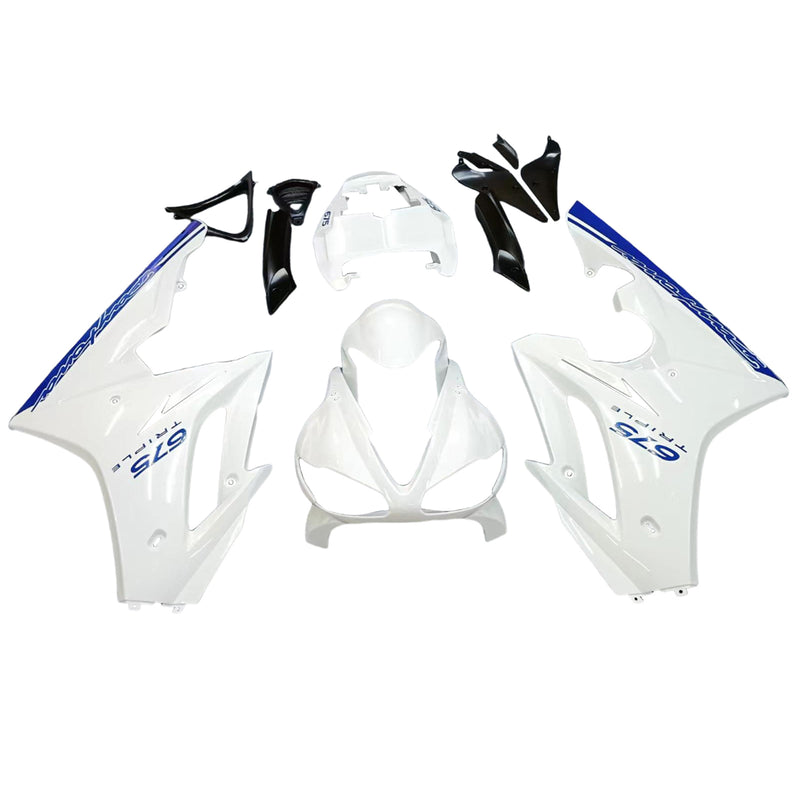 Fairings 2009-2012 Triumph Daytona 675 White Blue Daytona Racing Generic