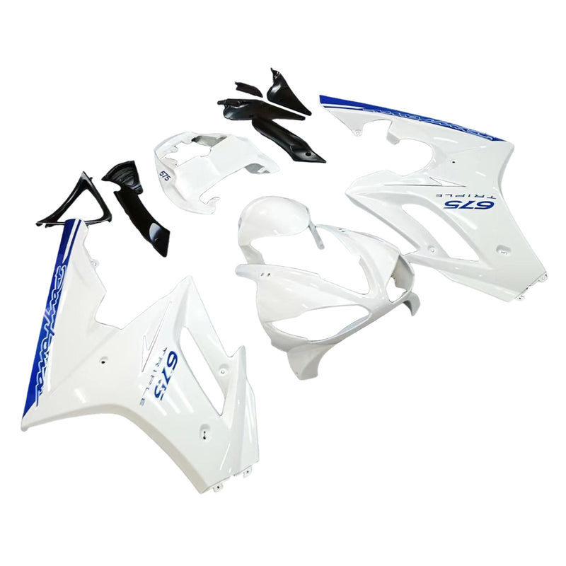 Fairings 2009-2012 Triumph Daytona 675 White Blue Daytona Racing Generic