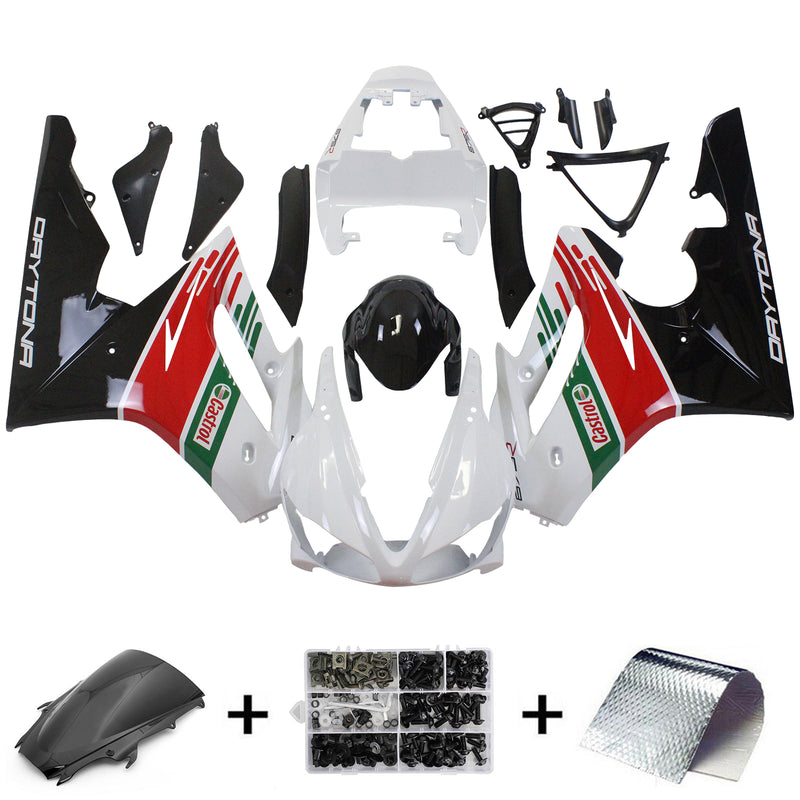 Kit de carenagem Amotopart Triumph Daytona 675 2009-2012 corpo plástico ABS