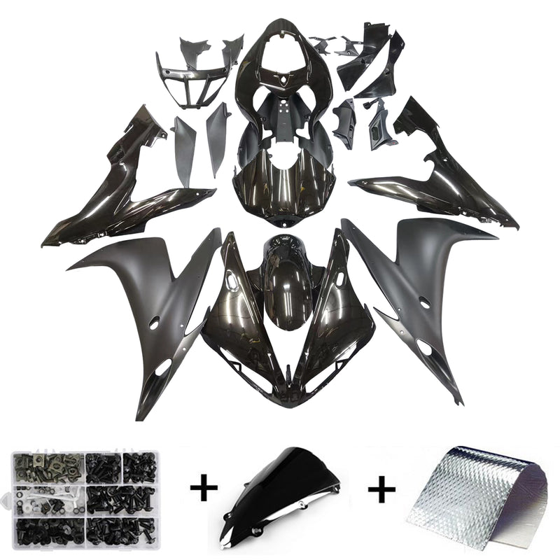 ABS Plastic Fairing Kit för Yamaha YZF R1 2004-2006 Gloss Matte Black Generic