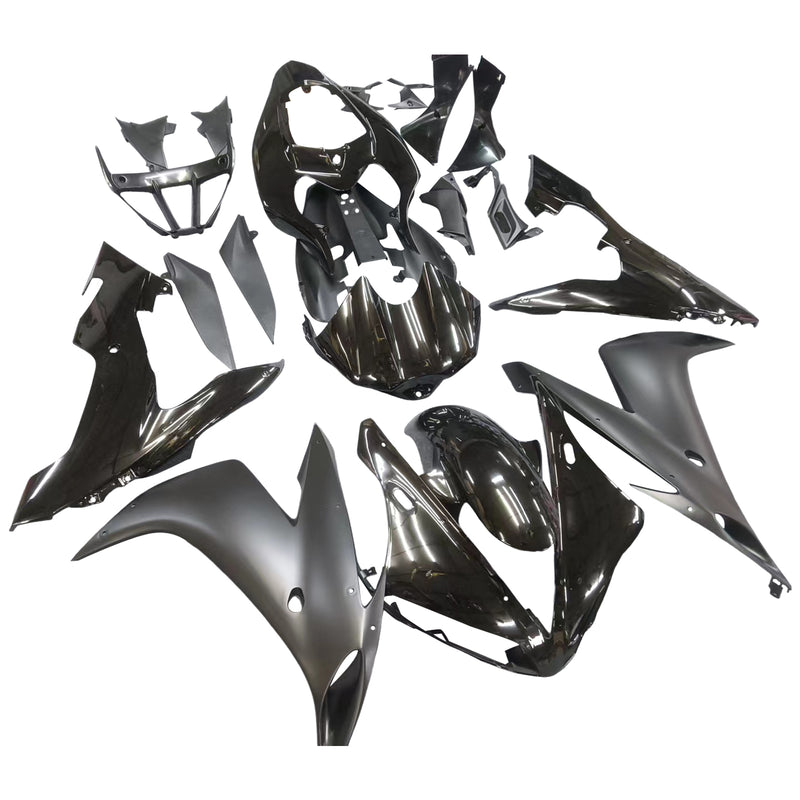 Kit de carenado de plástico ABS para Yamaha YZF R1 2004-2006 negro mate brillante genérico