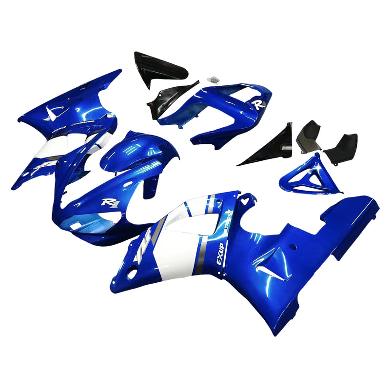 Kit de carenado de plástico de inyección ABS para Yamaha YZF R1 2000-2001 azul genérico