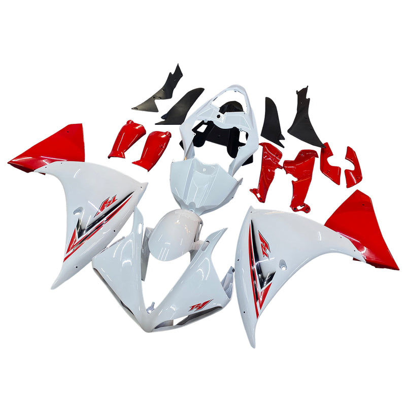 Carenado de plástico ABS moldeado por inyección para Yamaha YZF R1 2009-2011, color rojo y blanco genérico