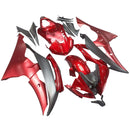 Verkleidungs-Einspritz-Kunststoff-Bodykit passend für Yamaha YZF-R6 2008–2016, matt, rot, schwarz, generisch
