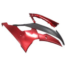 Verkleidungs-Einspritz-Kunststoff-Bodykit passend für Yamaha YZF-R6 2008–2016, matt, rot, schwarz, generisch
