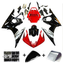 Kit de plástico de inyección de carenado con kit de tornillos para Yamaha 2005 YZF R6 Rojo Blanco Genérico