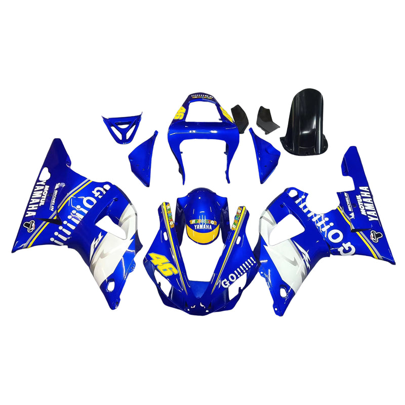 Owiewki 2000-2001 Yamaha YZF-R1 Niebiesko-białe nr 46 R1 Ogólne