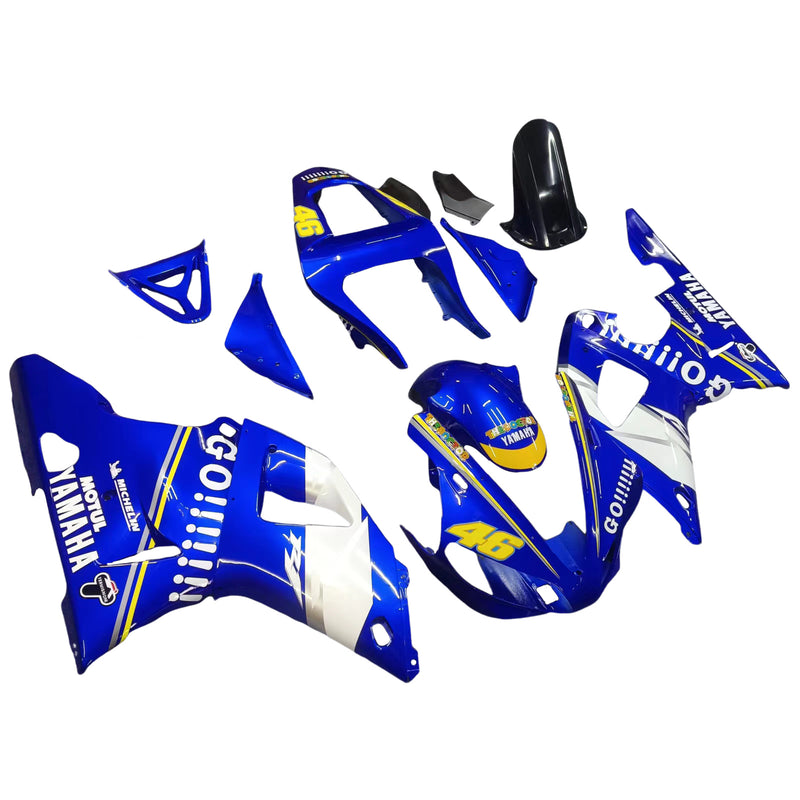 Owiewki 2000-2001 Yamaha YZF-R1 Niebiesko-białe nr 46 R1 Racing Generic