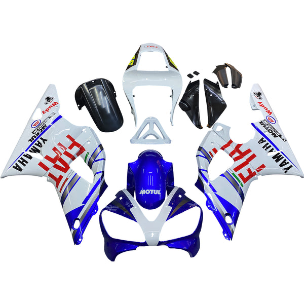 Fairings 2000-2001 Yamaha YZF-R1 Blå Vit Nr 46 FIAT Generic