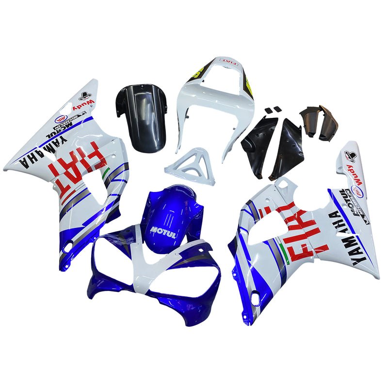 Fairings 2000-2001 Yamaha YZF-R1 Blå Hvit nr. 46 FIAT Racing Generic