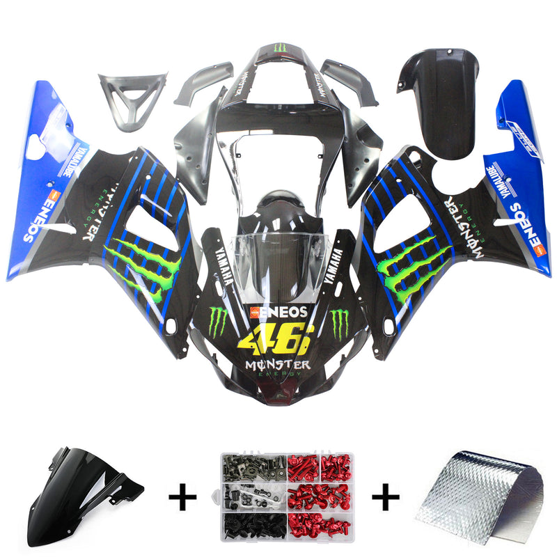 Kåpesett for Yamaha YZF 1000 R1 2000-2001 Generisk