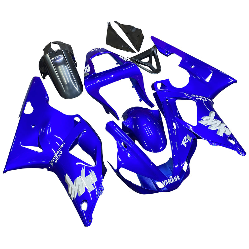 Amotopart Yamaha YZF 1000 R1 2000-2001 kåpesett, kropp, plast, ABS