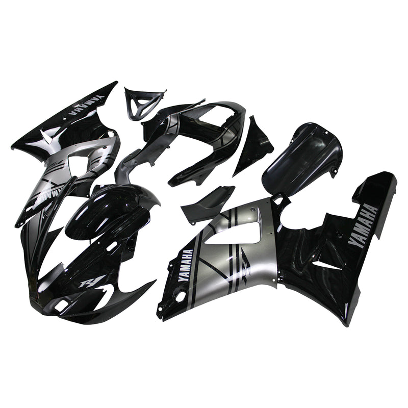 Amotopart Verkleidungsset für Yamaha YZF 1000 R1 2000–2001, Karosserie, Kunststoff, ABS